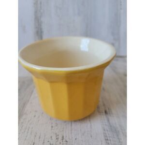McCoy‎ 7080 Ramekins oven stoneware bowl yellow vintage